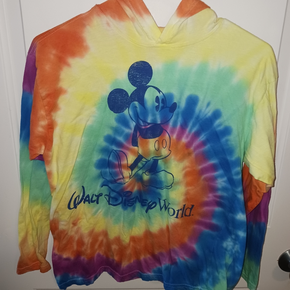 Mickey Mouse Tie Die With Hood